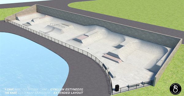 Knap Skatepark Extended Design